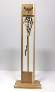 custom wooden lacrosse trophy